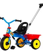 Nordic Hoj Tricicleta pentru copii Bamse cu maner scaun reglabil in 4 pozitii roti solide Eva si functie Free-wheel