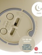 Nosiboo Lampa de veghe Zigg cu lumina rosie si temporizator Beige