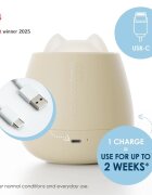 Nosiboo Lampa de veghe Zigg cu lumina rosie si temporizator Beige