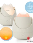 Nosiboo Lampa de veghe Zigg cu lumina rosie si temporizator Grey