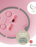 Nosiboo Lampa de veghe Zigg cu lumina rosie si temporizator Pink