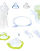 NOVAMA Aparat aerosoli Familino Pro by Flaem Irigator nazal Rhino Clear Ergo masca copii si adulti alb