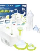 NOVAMA Aparat aerosoli Familino Pro by Flaem Irigator nazal Rhino Clear Ergo masca copii si adulti alb