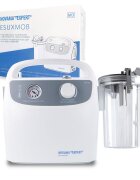 NOVAMA Aspirator electric portabil Expert ESUXMOB pentru indepartarea secretiilor din caile respiratorii si cavitati cu acumulator incorporat vacuum si recipient de 1000 ml