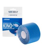 NOVAMA Banda Kinesiologica Kino2 impermeabila moale si confortabila fara latex 5 cm x 5 m albastru inchis