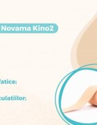NOVAMA Banda Kinesiologica Kino2 impermeabila moale si confortabila fara latex 5 cm x 5 m bej
