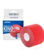 NOVAMA Banda Kinesiologica Kino2 impermeabila moale si confortabila fara latex 5 cm x 5 m rosu