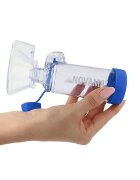 NOVAMA Camera de inhalare Pulma II cu masca pentru copii 1-5 ani capacitate de 175 ml fabricata din material antistatic ABS fara BPA si latex