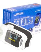 NOVAMA Pulsoximetru Oxipulso display Oled oprire automata alb negru