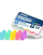 NOVAMA Set 5 perechi dopuri de urechi Senna Foam pentru reducerea zgomotului confortabile si eficiente multicolore