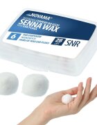 NOVAMA Set 6 perechi dopuri de urechi Senna Wax din ceara modelabila reducere zgomot pana la 28 dB confort ridicat cu etui practic