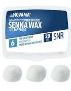NOVAMA Set 6 perechi dopuri de urechi Senna Wax din ceara modelabila reducere zgomot pana la 28 dB confort ridicat cu etui practic