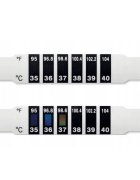 NOVAMA Set termometru banda pentru frunte White LCD cristale lichide 3 buc albnegru