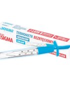NOVAMA Termometru clasic din sticla White Sigma ecologic cu Galinstan fara mercur fara baterii cu agitator