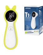 NOVAMA Termometru non - contact cu infrarosu T1S pentru masurarea temperaturii corpului si a suprafetelor memorie pentru 30 masuratori alarma febra carcasa din silicon si oprire automata