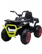 Novokids ATV electric pentru copii Desert Rider Alb cu acumulator Faruri luminoase Roti din Cauciuc EVA 3-12 ani maxim 50 kg 2 Baterii de 12V Mp3USB 2 Viteze Lungime 111 cm Model Offroad