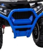 Novokids ATV electric pentru copii Desert Rider Albastru cu acumulator Faruri luminoase Roti din Cauciuc EVA 3-12 ani maxim 50 kg 2 Baterii de 12V Mp3USB 2 Viteze Lungime 111 cm Model Offroad