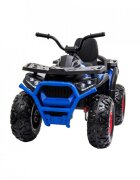 Novokids ATV electric pentru copii Desert Rider Albastru cu acumulator Faruri luminoase Roti din Cauciuc EVA 3-12 ani maxim 50 kg 2 Baterii de 12V Mp3USB 2 Viteze Lungime 111 cm Model Offroad