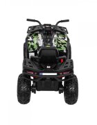 Novokids ATV electric pentru copii Desert Rider Camuflaj cu acumulator Faruri luminoase Roti din Cauciuc EVA 3-12 ani maxim 50 kg 2 Baterii de 12V Mp3USB 2 Viteze Lungime 111 cm Model Offroad