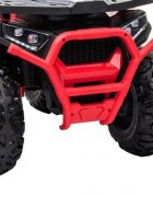 Novokids ATV electric pentru copii Desert Rider Rosu cu acumulator Faruri luminoase Roti din Cauciuc EVA 3-12 ani maxim 50 kg 2 Baterii de 12V Mp3USB 2 Viteze Lungime 111 cm Model Offroad
