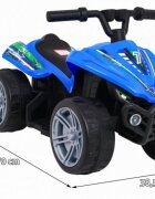 Novokids ATV electric pentru copii Mini Monster Albastru 6V lungime 70 cm greutate admisa 30 kg