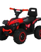 Novokids ATV fara pedale pentru copii Little Monster Rosu cu melodii si lumini maxim 25 kg sezut confortabil