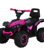 Novokids ATV fara pedale pentru copii Little Monster Roz cu melodii si lumini maxim 25 kg sezut confortabil