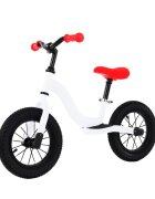 Novokids Bicicleta pentru copii SplendOr Balance Bike 120 Alb pedagogica fara pedale cu Roti gonflabile din cauciuc de 12 inch 1-5 ani Maxim 30 kg Cadru otel Ghidon si sa reglabile pe inaltime