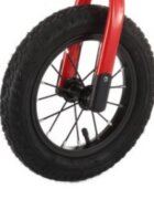 Novokids Bicicleta pentru copii SplendOr Balance Bike 120 Rosu pedagogica fara pedale cu Roti gonflabile din cauciuc de 12 inch 1-5 ani Maxim 30 kg Cadru otel Ghidon si sa reglabile pe inaltime