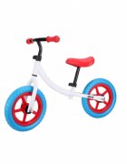Novokids Bicicleta pentru copii SplendOr Balance Bike 121 Alb pedagogica fara pedale Roti 12 inch 1-5 ani Maxim 30 kg Cadru otel Roti din spuma cauciucata EVA Ghidon si sa reglabile pe inaltime