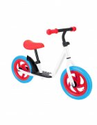 Novokids Bicicleta pentru copii SplendOr Balance Bike 124 Alb pedagogica fara pedale Cu platforma Roti 12 inch 1-5 ani Maxim 30 kg Cadru otel Roti din spuma cauciucata EVA Ghidon si sa reglabile pe inaltime