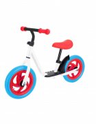 Novokids Bicicleta pentru copii SplendOr Balance Bike 124 Alb pedagogica fara pedale Cu platforma Roti 12 inch 1-5 ani Maxim 30 kg Cadru otel Roti din spuma cauciucata EVA Ghidon si sa reglabile pe inaltime