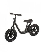 Novokids Bicicleta pentru copii SplendOr Balance Bike 124 Negru pedagogica fara pedale Cu platforma Roti 12 inch 1-5 ani Maxim 30 kg Cadru otel Roti din spuma cauciucata EVA Ghidon si sa reglabile pe inaltime