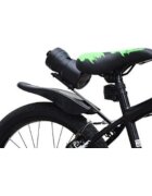 Novokids Bicicleta pentru copii SplendOr Boom PRO Edition Verde Cu bidon pentru apa Roti 16 inch Greutate admisa 50 kg Cadru din otel Roti ajutatoare detasabile Ghidon reglabil pe inaltime