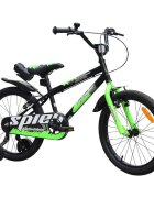 Novokids Bicicleta pentru copii SplendOr Boom PRO Edition Verde Cu bidon pentru apa Roti 20 inch Greutate admisa 50 kg Cadru din otel Roti ajutatoare detasabile Ghidon reglabil pe inaltime