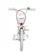 Novokids Bicicleta pentru copii SplendOr Pro Line Edition Rosu cosulet roti 14 inch maxim 35 kg cadru din otel roti ajutatoare detasabile ghidon reglabil pe inaltime