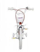 Novokids Bicicleta pentru copii SplendOr PRO Line Edition Rosu Cosulet Roti 16 inch Maxim 35 kg Cadru din otel Roti ajutatoare detasabile Ghidon reglabil pe inaltime