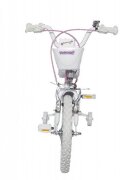 Novokids Bicicleta pentru copii SplendOr PRO Line Edition Roz Cosulet Roti 16 inch Maxim 35 kg Cadru din otel Roti ajutatoare detasabile Ghidon reglabil pe inaltime