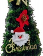 Novokids Brad artificial de Craciun Mini Christmas Tree Verde pentru casa si birou Cu decoratiuni si suport incluse Inaltime 35 cm