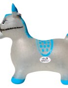 Novokids Calut de sarit gonflabil Jumping Donkey cu sunete si lumini 55x50x25 cm albastrugri