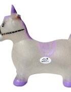 Novokids Calut de sarit gonflabil Jumping Donkey cu sunete si lumini 55x50x25 cm movgri