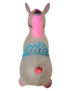 Novokids Calut de sarit gonflabil Jumping Donkey cu sunete si lumini 55x50x25 cm rosugri