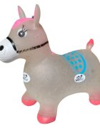 Novokids Calut de sarit gonflabil Jumping Donkey cu sunete si lumini 55x50x25 cm rosugri
