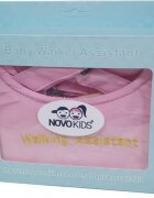 Novokids Ham pentru copii First Walking Assistant Roz cu Maner confortabil Intaritura Material moale Greutate admisa 15 kg Lavabil