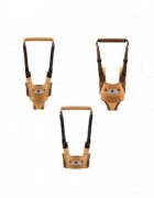 Novokids Ham pentru copii Premium Bear Walking Assistant Maro cu Maner confortabil Intaritura Material moale Greutate admisa 20 kg Lavabil