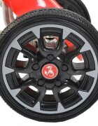 Novokids Kart cu pedale pentru copii Chrysler Kart Pro Rosu roti din cauciuc EVA 5-8 ani structura metalica frana de mana functie FreeWheel mers cu spatele