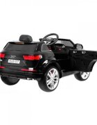 Novokids Masinuta electrica pentru copii Audi Q7 Negru Roti din Cauciuc EVA Greutate admisa 30 kg Usi cu deschidere 2 Viteze Lungime 121 cm 2 motoare control parental