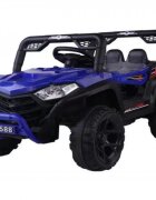 Novokids Masinuta electrica pentru copii Buggy Mini UTV cu faruri luminoase telecomanda 3-6 ani max 30 kg 3 viteze model Offroad Albastru