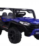 Novokids Masinuta electrica pentru copii Buggy Mini UTV cu faruri luminoase telecomanda 3-6 ani max 30 kg 3 viteze model Offroad Albastru