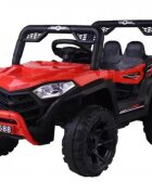 Novokids Masinuta electrica pentru copii Buggy Mini UTV cu faruri luminoase telecomanda 3-6 ani max 30 kg 3 viteze Model Offroad Rosu